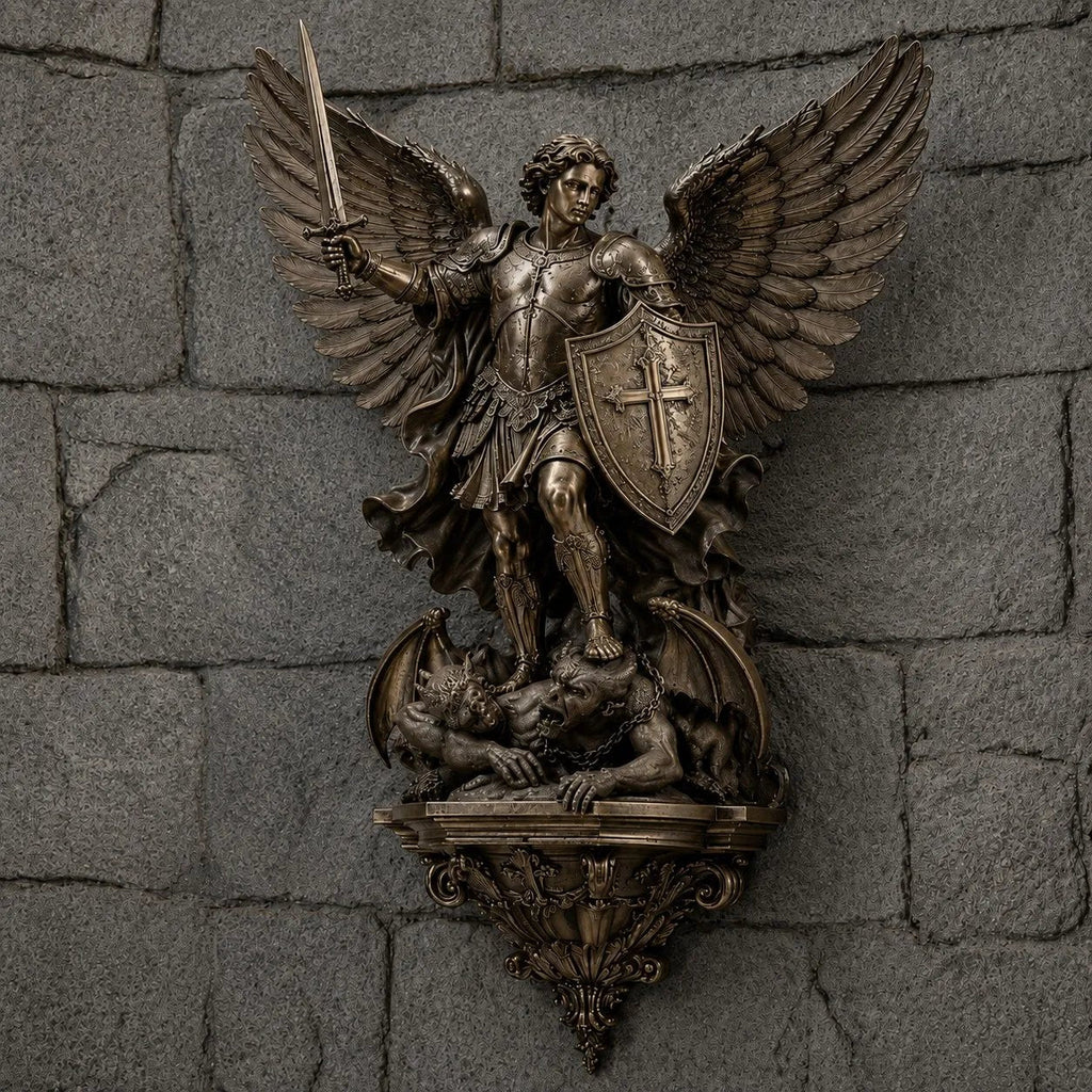 ✨St. Michael Guardian Angel Wall Light
