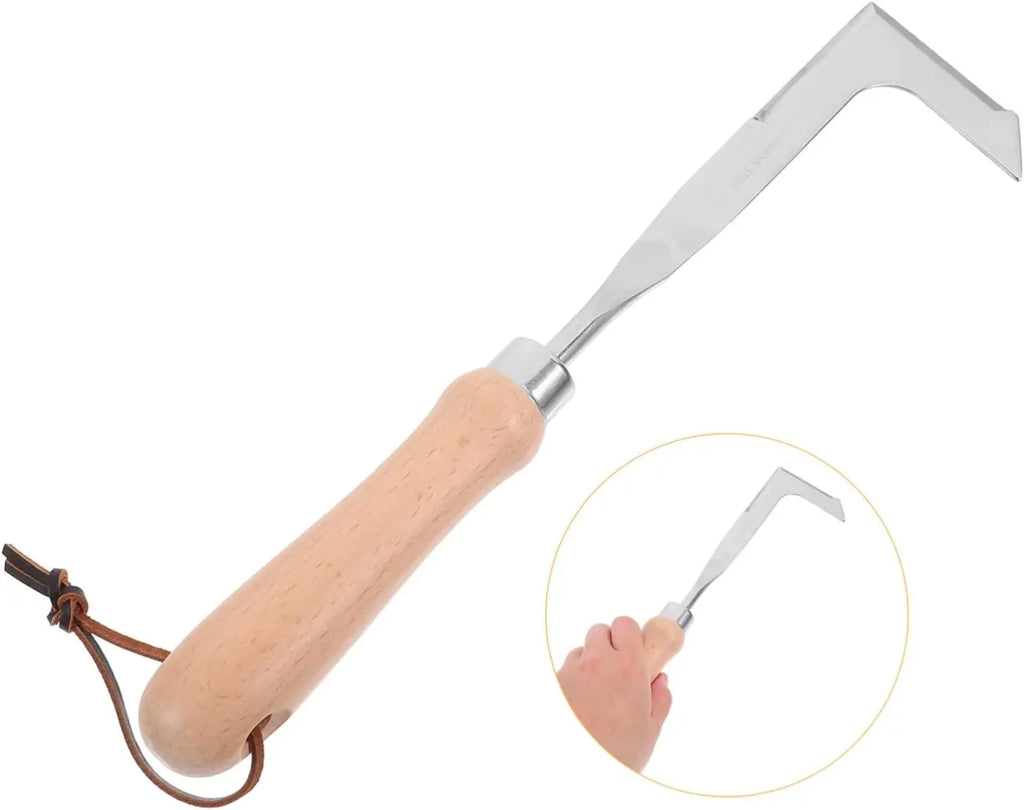 🔥Crack Weeder Crevice Weeding Tool Manual Weeder Beech Handle Lawn Yard Gardening Tool