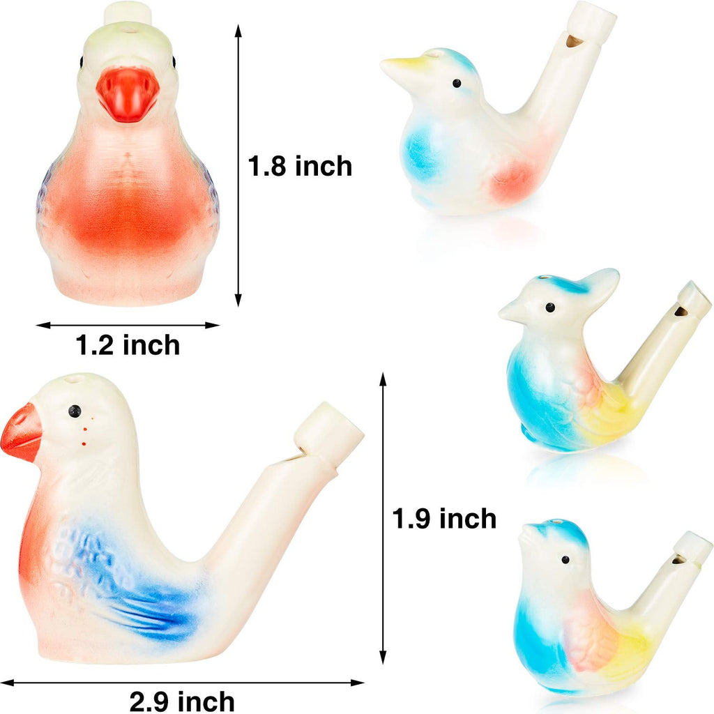 🐦 Ceramic Water Bird Whistle – Handcrafted, Realistic Chirping, Add Water to Sing (3PCS Set)