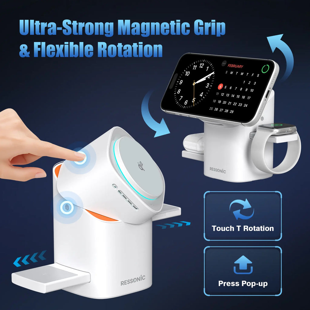 YWZ 3 in 1 Wireless Charger Fast Charging for iPhone
