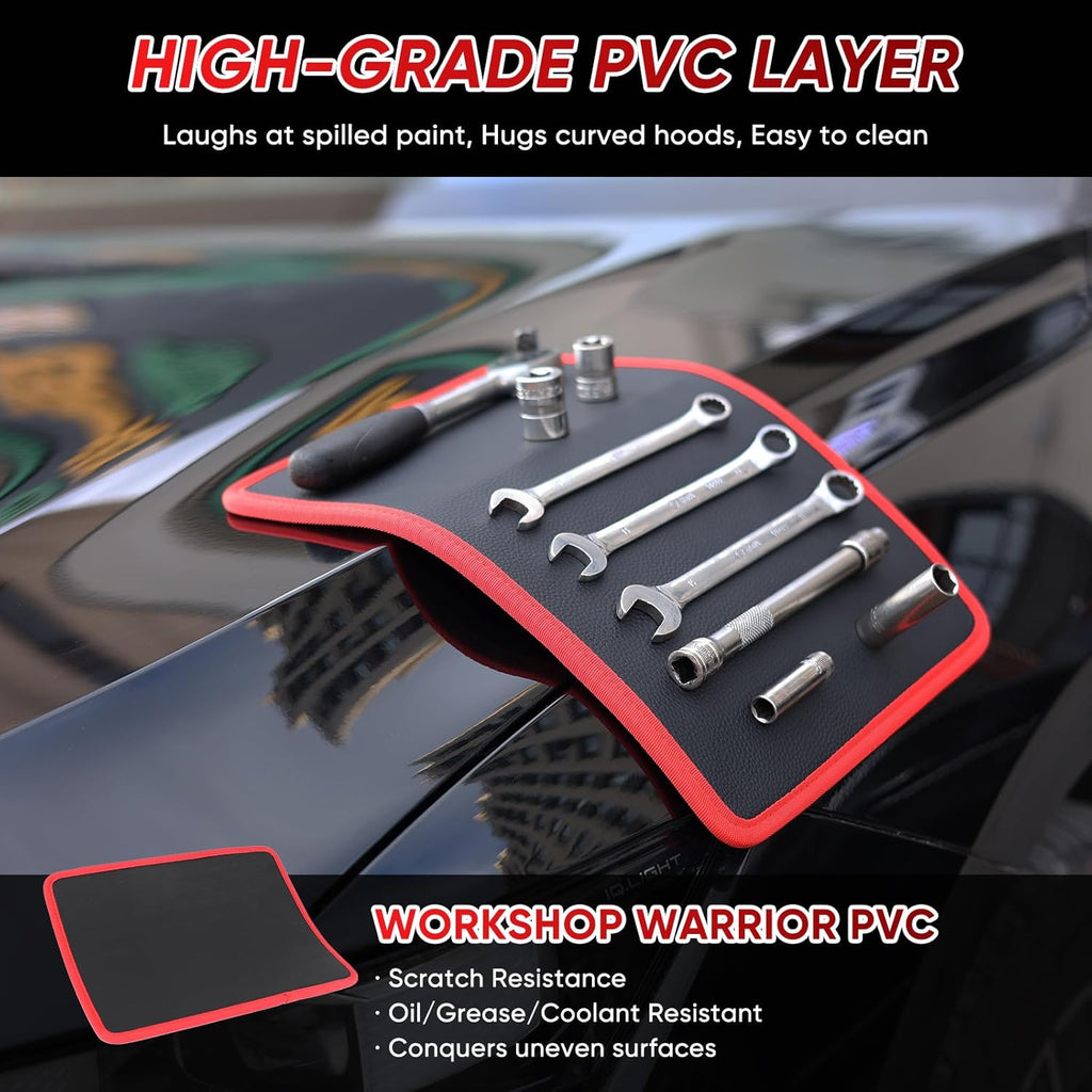 🔥3PC Flexible Magnetic Tool Mat & Tray Holder