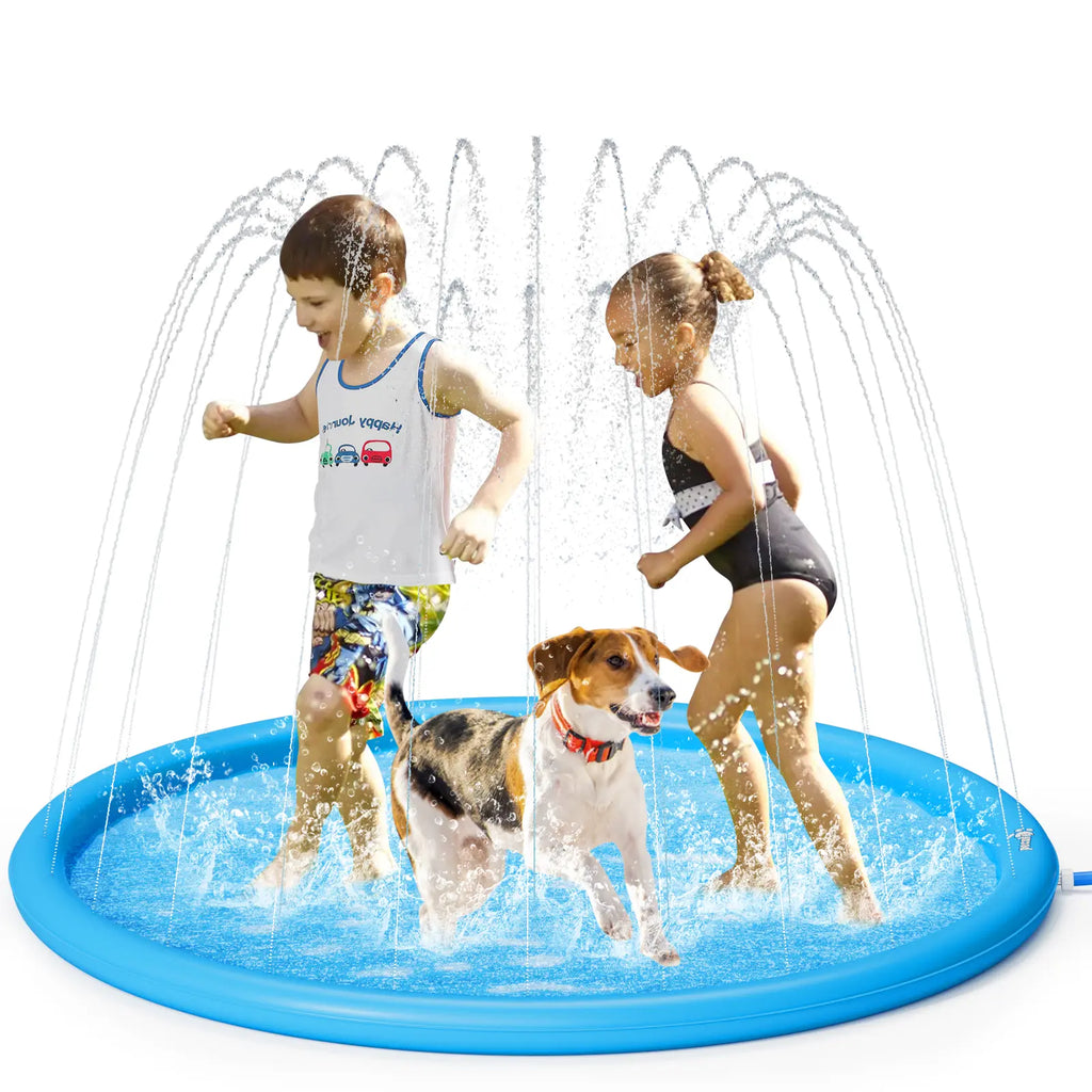 🐶 Splash Mat – Anti-Slip Water Play for Dogs & Kids, Summer Fun 💦
