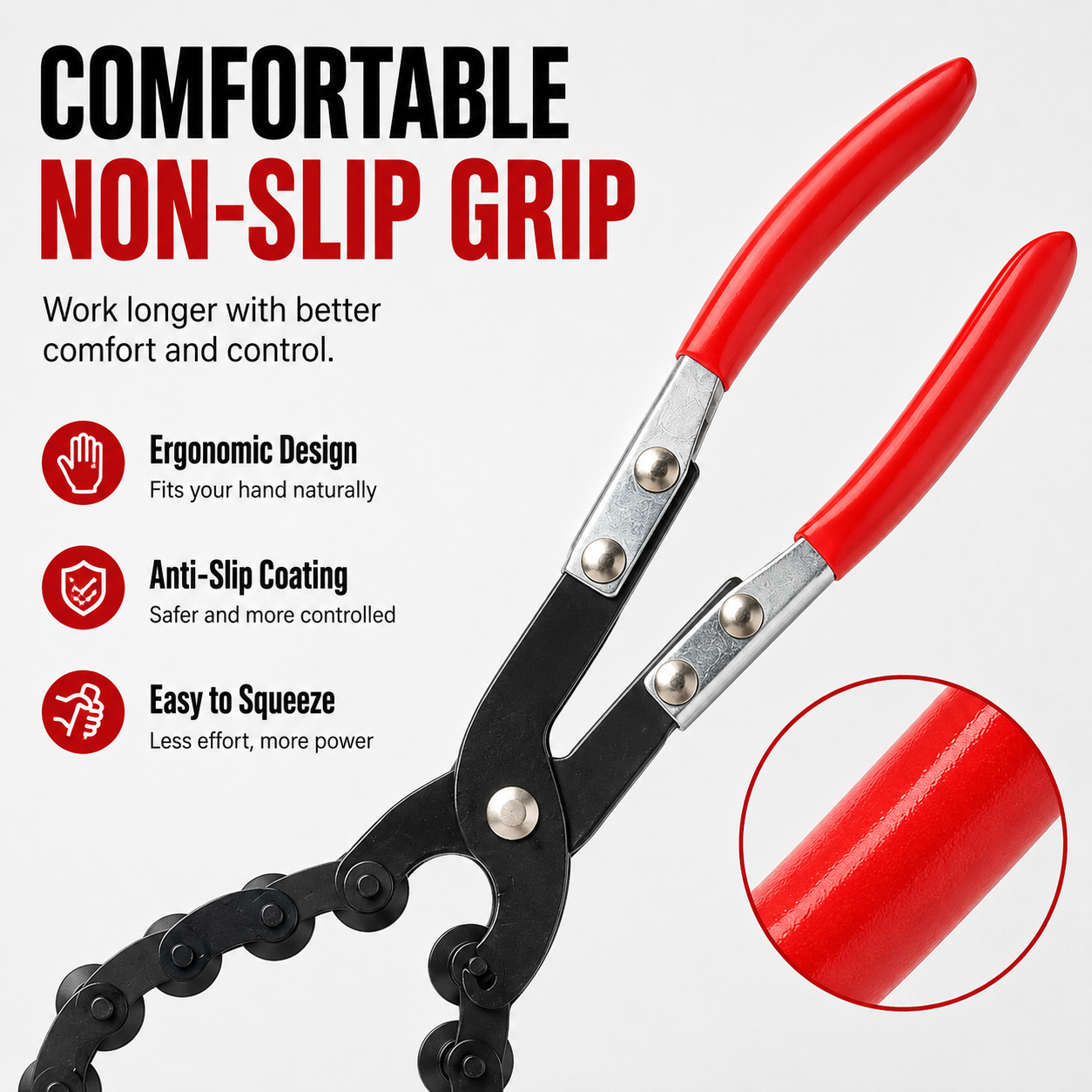 ⚡Exhaust Cutter, Cuts 3/4" to 3-1/4" Pipe, Durable Chain Cutter Tool