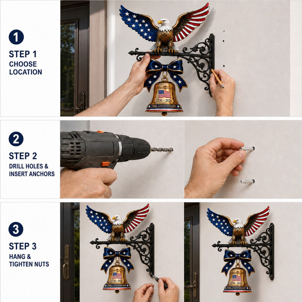 Best Sellers🔔 Ring in the Semiquincentennial: 1776-2026 "Spirit of Liberty" Eagle Bell