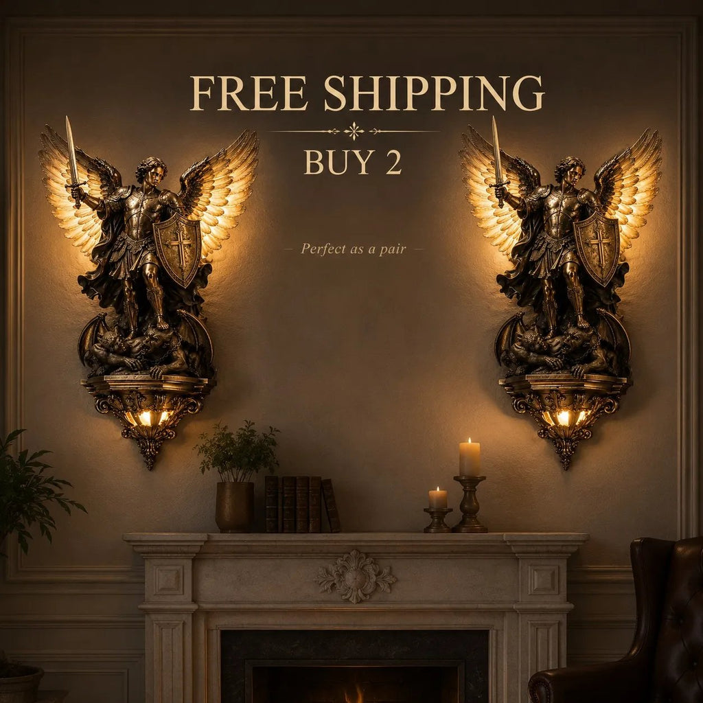 ✨St. Michael Guardian Angel Wall Light