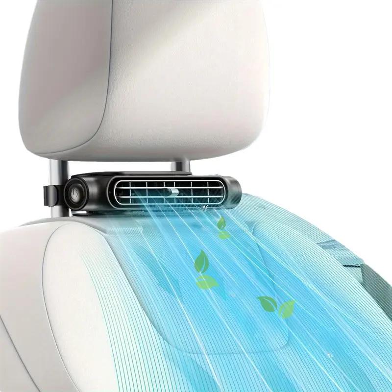 Car Seat Fan 🌬️ – 3-Speed Rechargeable Clip-On Fan with 3000mAh Battery 🔋 | USB-C Charging ⚡