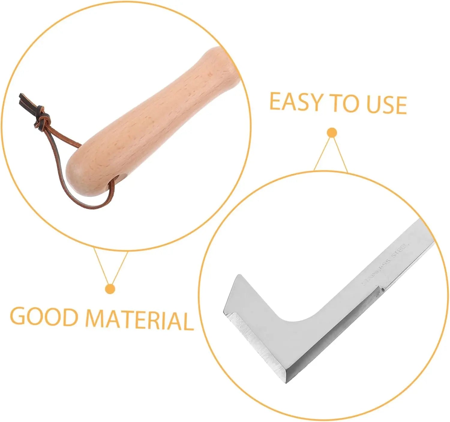 🌿 Crevice Weeding Tool – Beech Handle, Manual Weed Remover for Pavers & Driveways