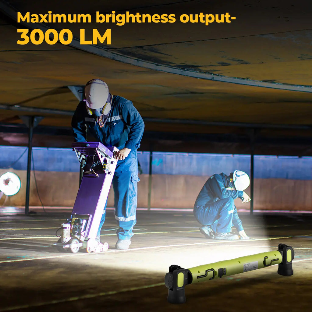 Under Hood Work Light Bar, 3000LM LED Magnetic Light Bar with Hooks, 5200mAh Cordless Rechargeable Hood Light Fathers Day Dad Gifts for Men/Mechanic/Car Repairing/Garage