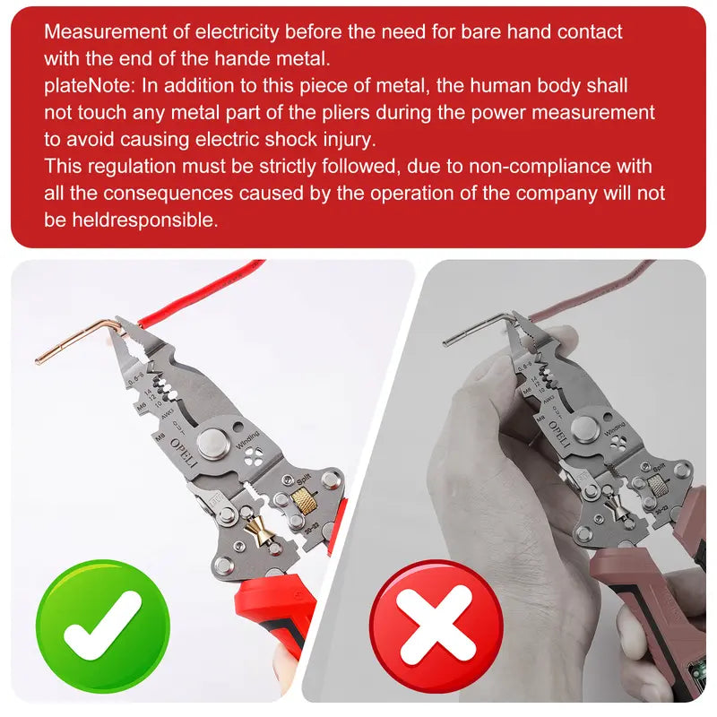 16-in-1 Wire Stripping Pliers, 2026 New Rechargeable Wire Strippers Tool with Voltage Tester&Alarms, Detectable 12-250V, Heavy-Duty Electrical Pliers&Wire Cutters