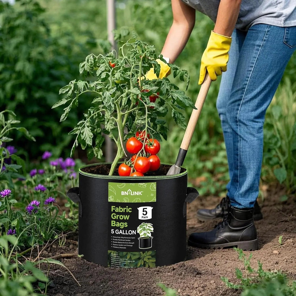 BN-LINK 5-Pack 5 Gallon Grow Bags