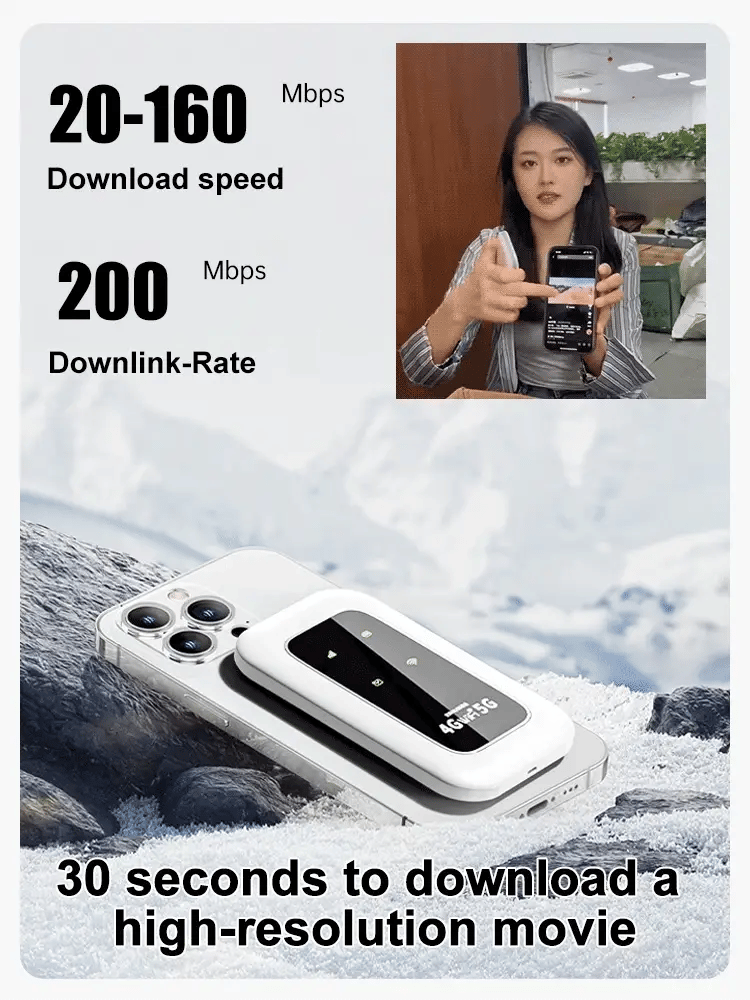 📶Pocket WiFi-Ready in Seconds No Setup. No Hassle. Just Connect.