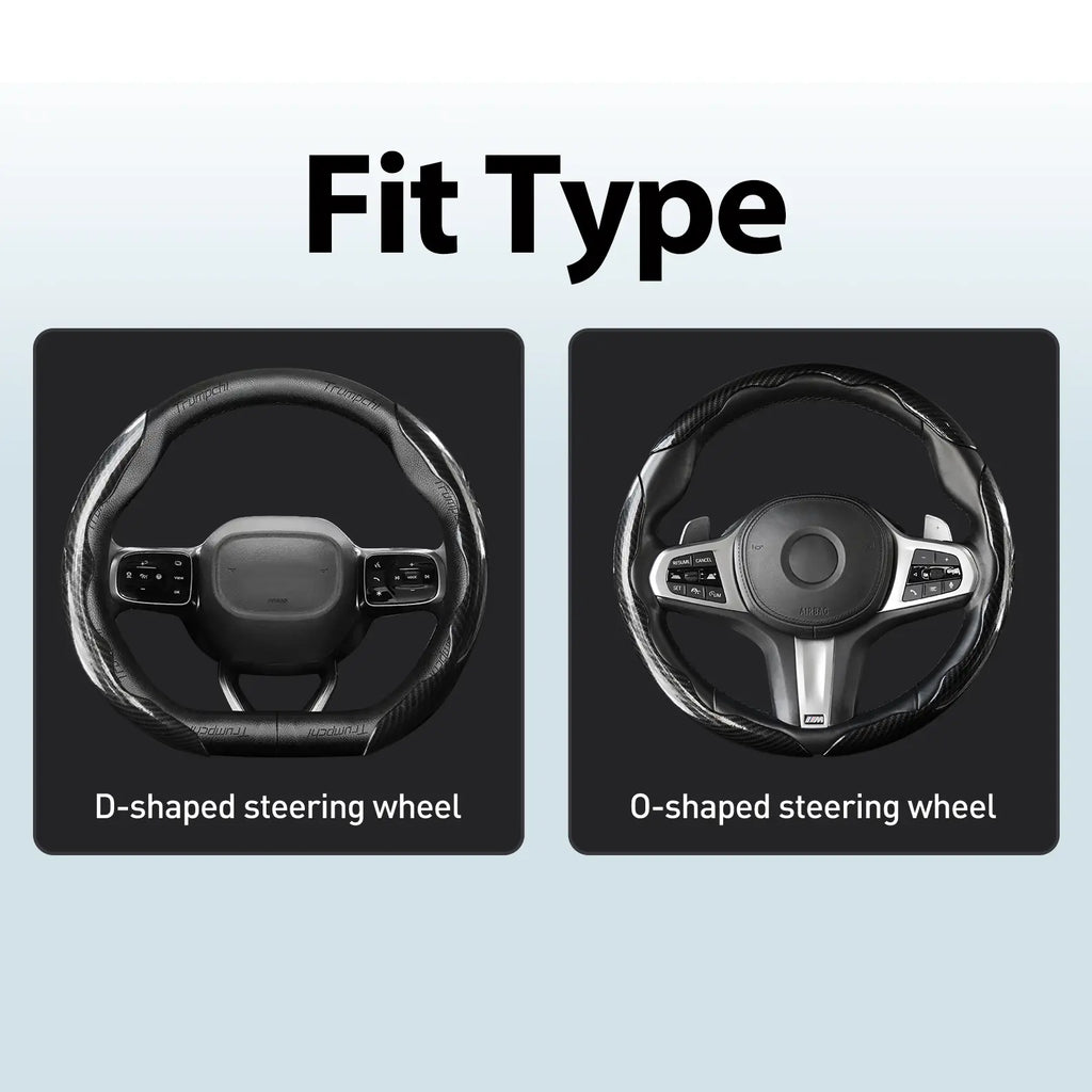 Car Steering Wheel Cover, Non slip Design Steering Wheel Protector, Universal Car Steering Wheel Cover for 15 Inch