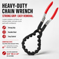 🔧Exhaust Cutter, Cuts 3/4" to 3-1/4" Pipe, Durable Chain Cutter Tool