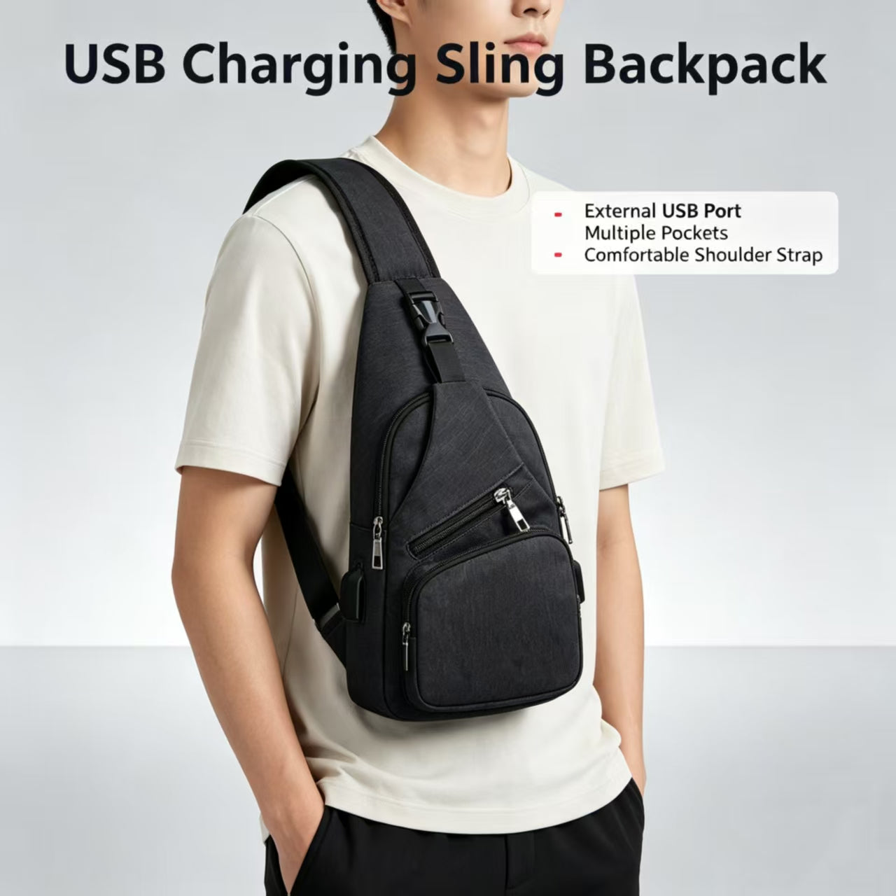 🔥Men's Waterproof Oxford Sling Chest Bag for Travel & Daily Use