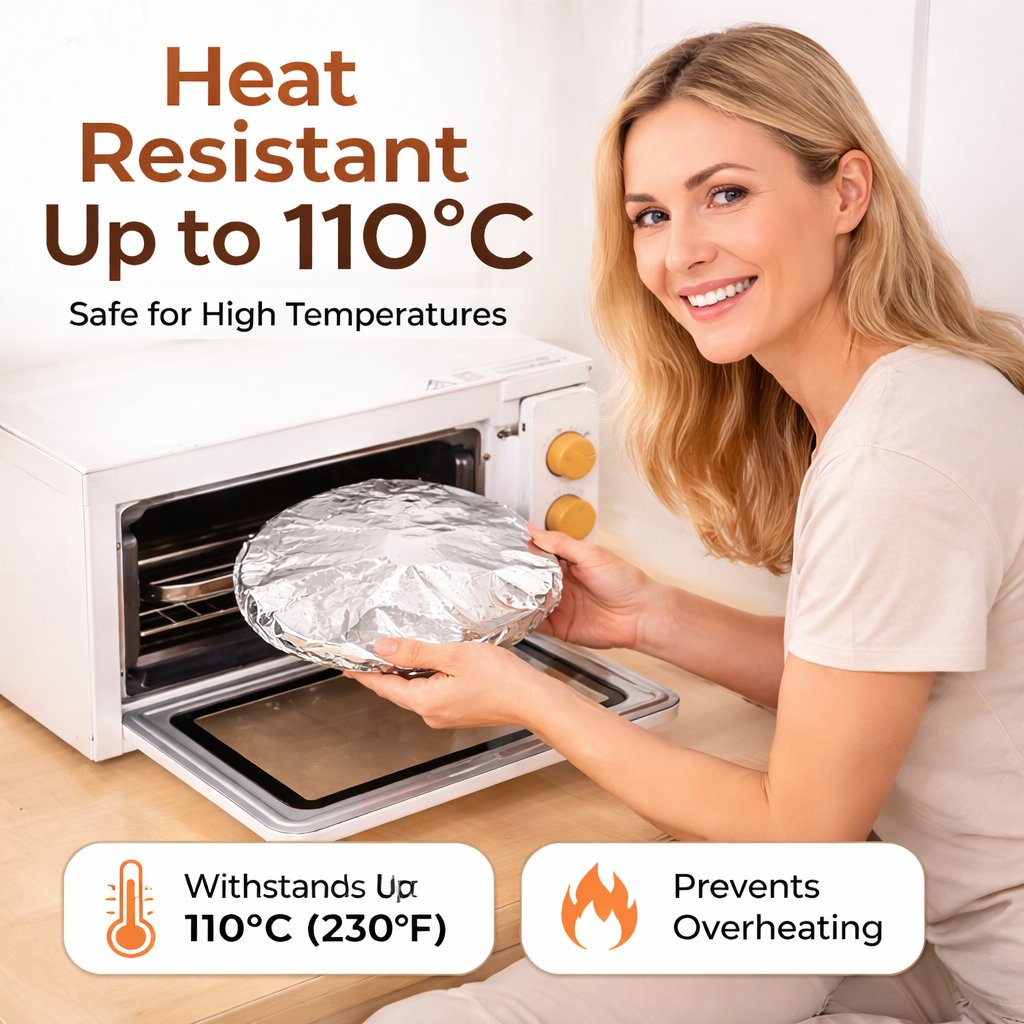 🔥Aluminum Foil Heat Shield Covers – No Plastic 🥘