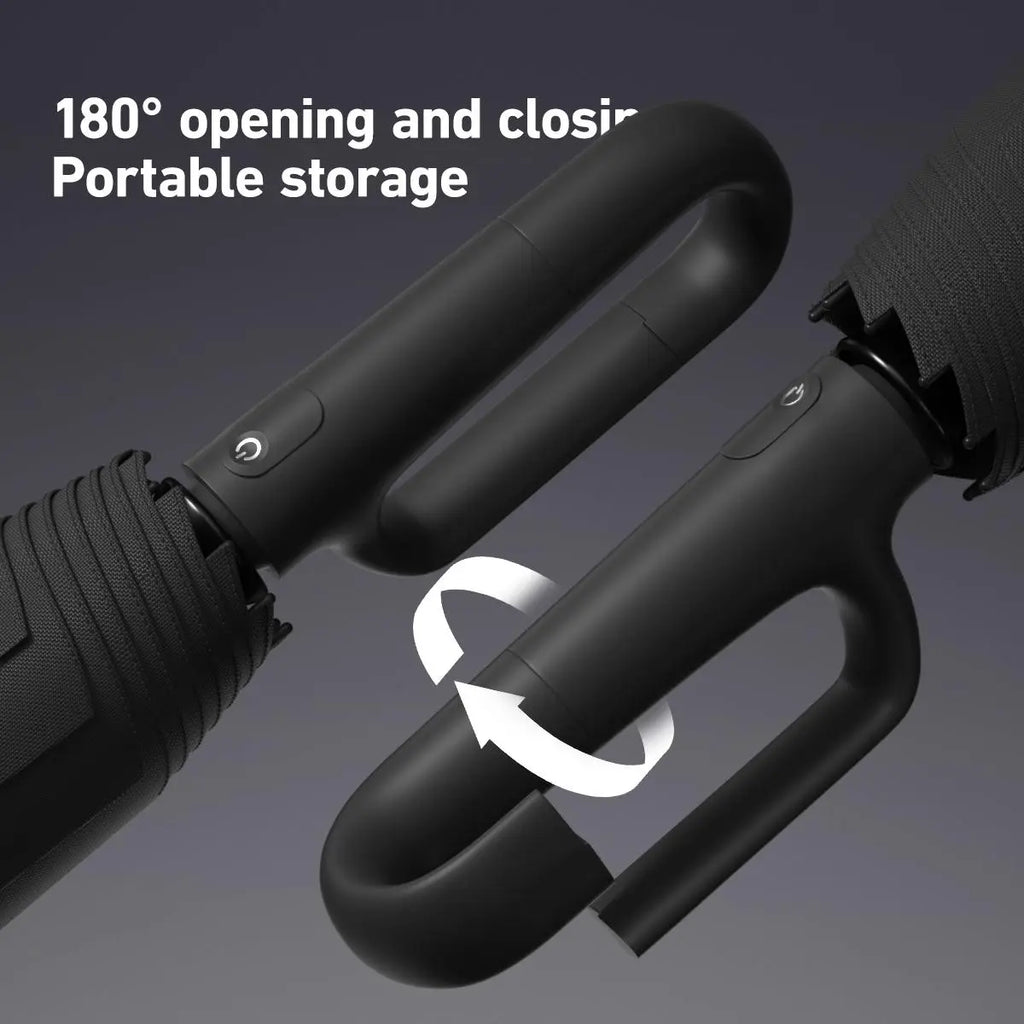 🌂Automatic Folding Umbrella,Portable Rain Umbrella with Loop Buckle, Windproof & Waterproof Umbrella for Men & Women