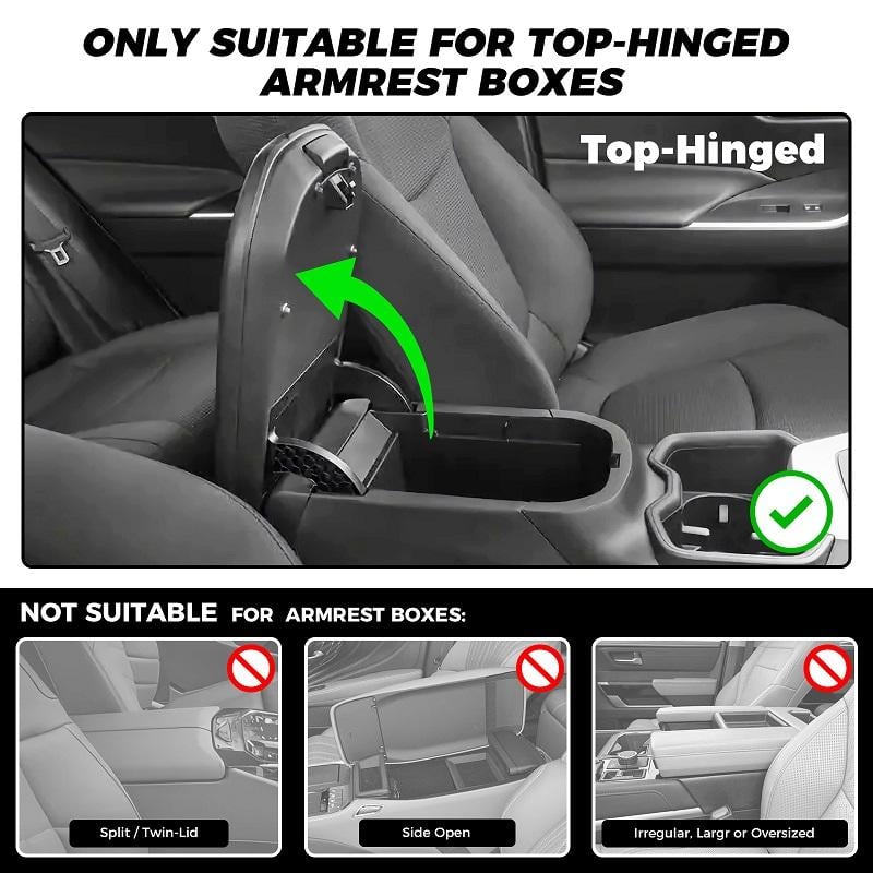 🔥Multifunctional PU Leather Car Armrest Box Mat