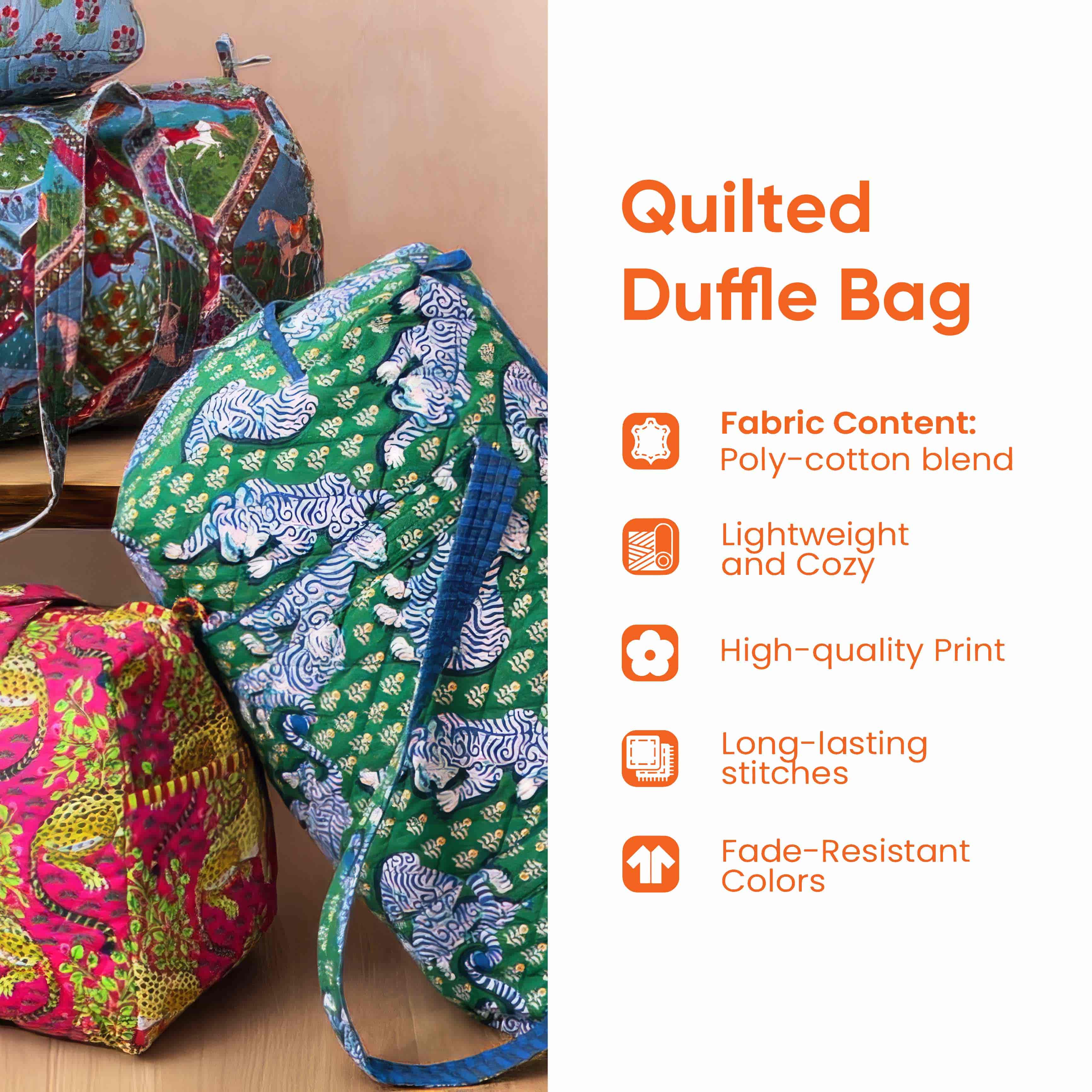 Hippie Van Quilted Duffle Bag GFTOMA3628