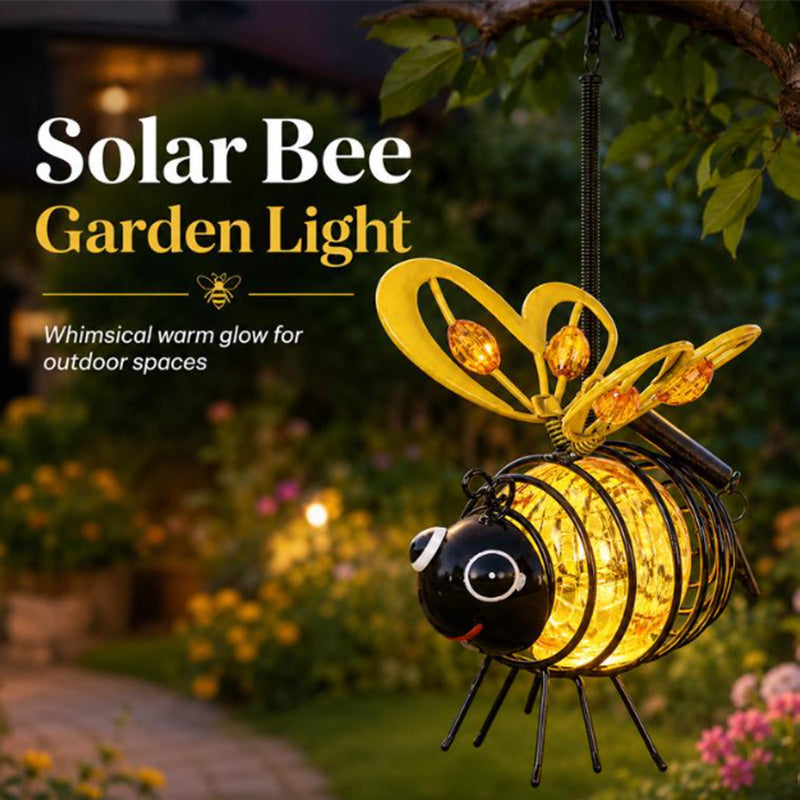 🌙🍃🪴 LIMITED-TIME 50% OFF! Hanging Solar Bee Light – Warm Amber Glow, Flicker-Free, Perfect for Garden Parties, Camping, or Kids’ Rooms – Spread Joy Day and Night 🌞🌜