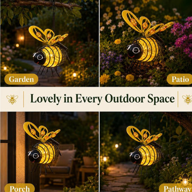 🌙🍃🪴 LIMITED-TIME 50% OFF! Hanging Solar Bee Light – Warm Amber Glow, Flicker-Free, Perfect for Garden Parties, Camping, or Kids’ Rooms – Spread Joy Day and Night 🌞🌜