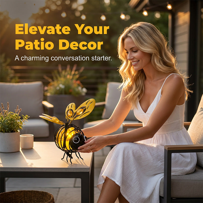 🌙🍃🪴 LIMITED-TIME 50% OFF! Hanging Solar Bee Light – Warm Amber Glow, Flicker-Free, Perfect for Garden Parties, Camping, or Kids’ Rooms – Spread Joy Day and Night 🌞🌜