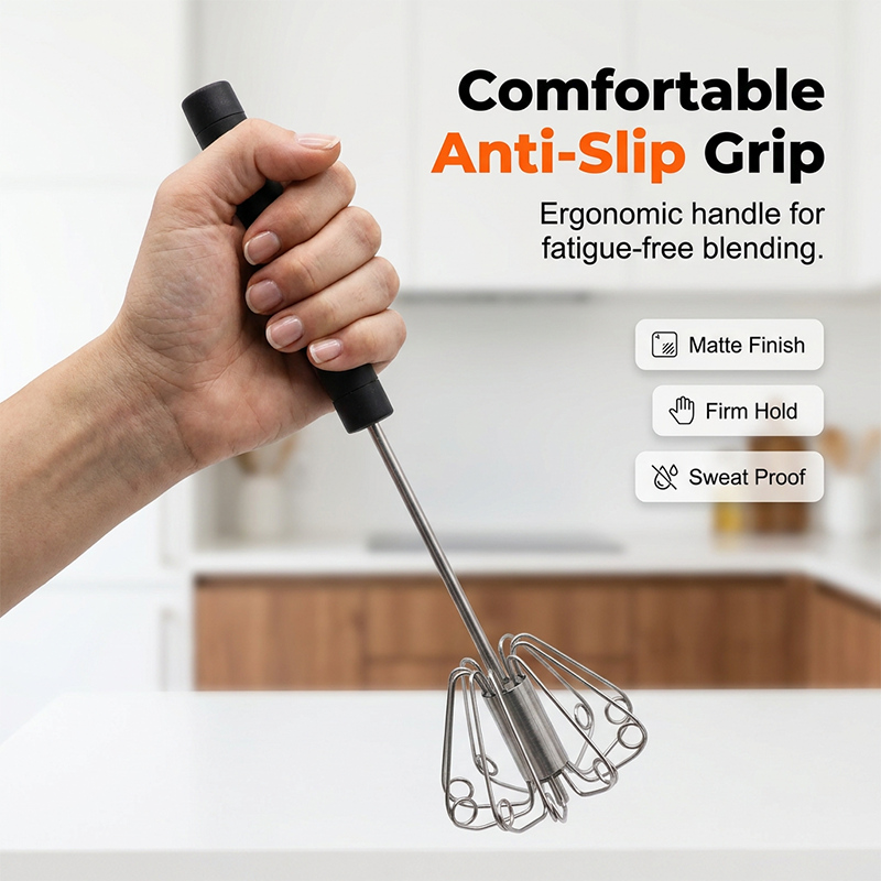 🔥Last Day Promotion 50% OFF🔥Stainless Steel Semi-Automatic Hand Egg Beater